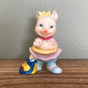 EUC - Bronson Collection Vintage 1994 BC Pig Figurine with New Baby